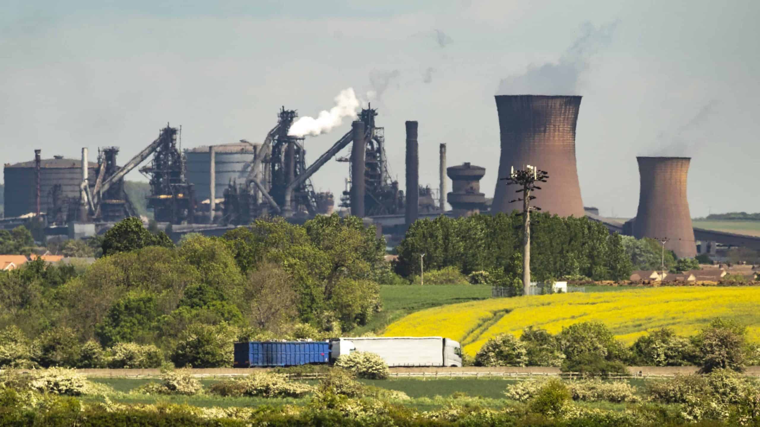 British steel manufacturing plant