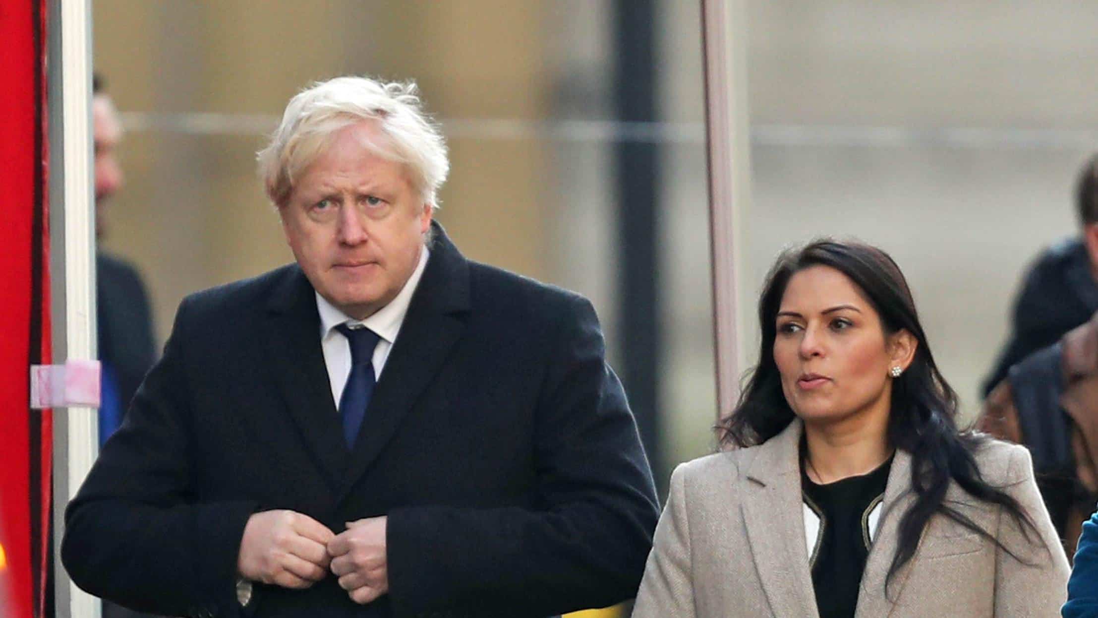 Boris Johnson and Priti Patel