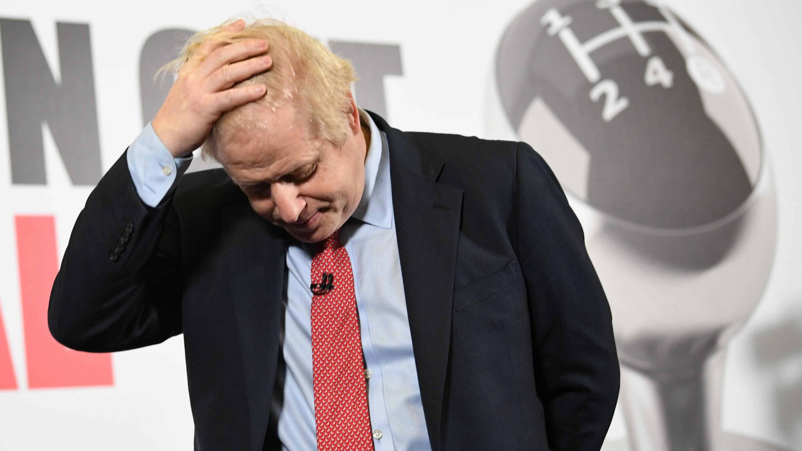 sad Boris Johnson