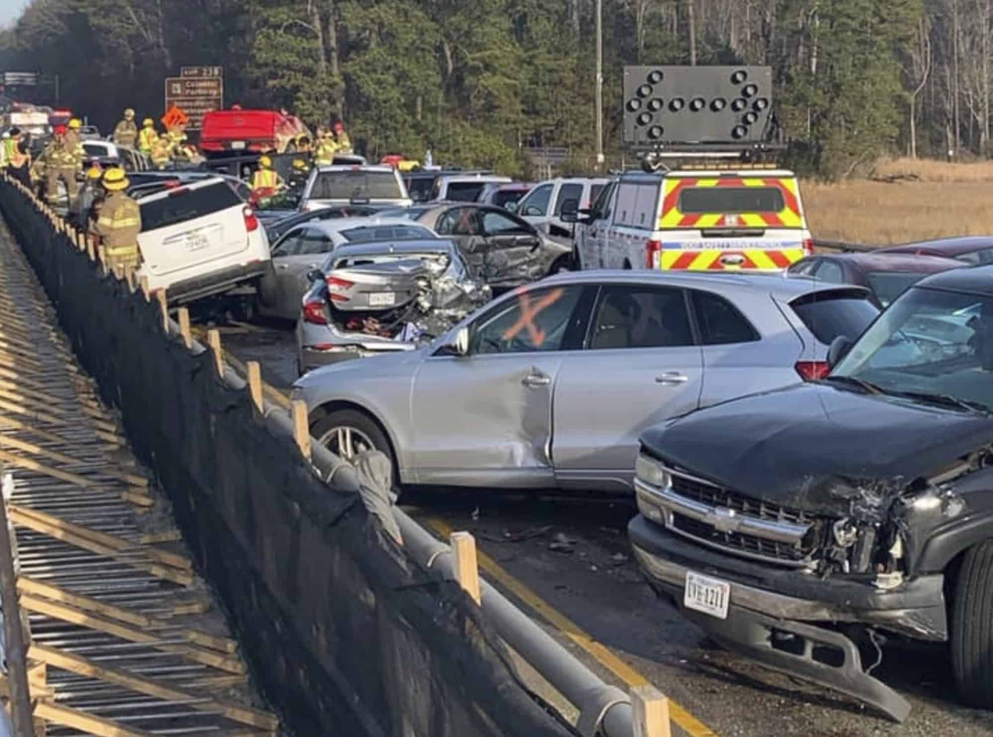 69-car pile-up leaves dozens of people injured