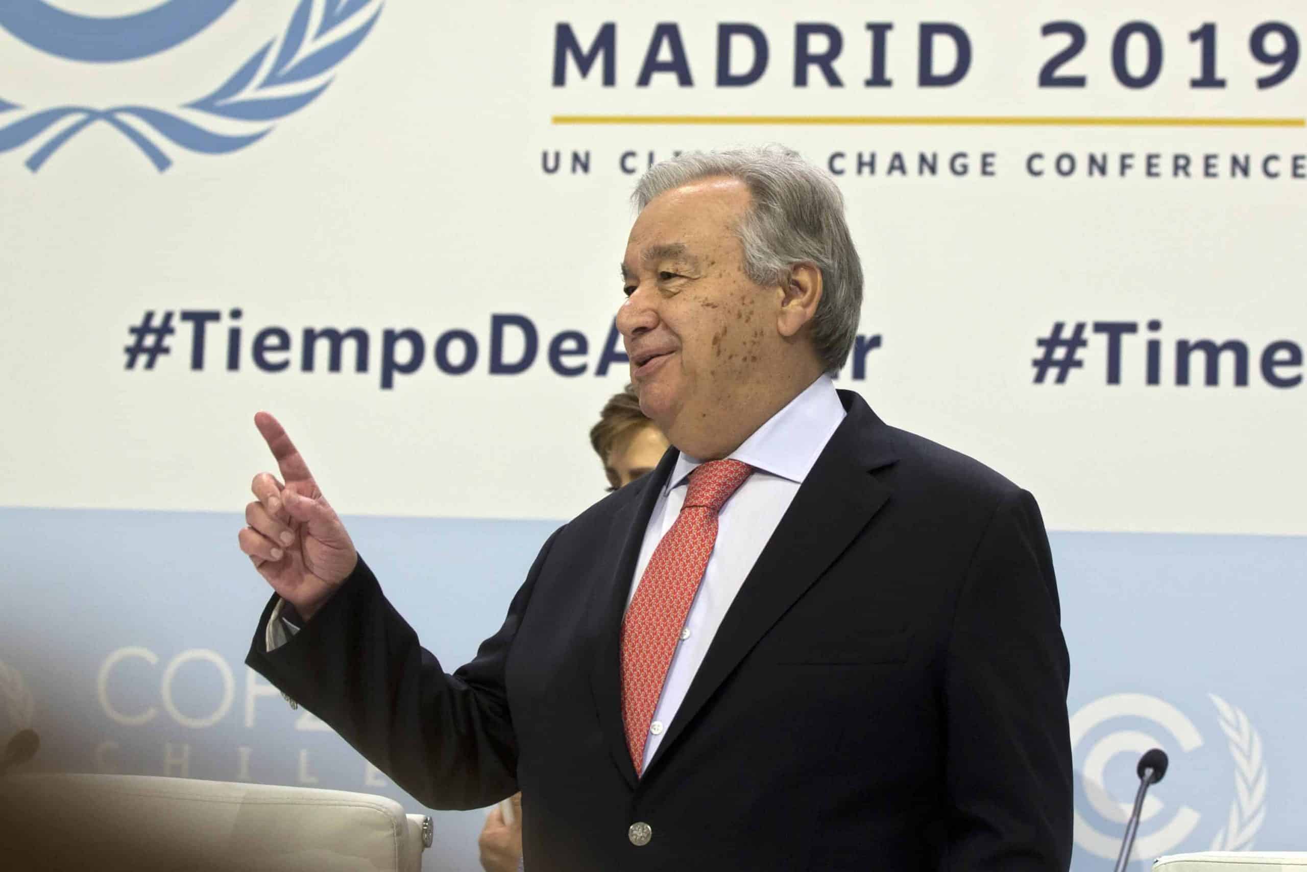 UN chief calls warns climate change near ‘point of no return’