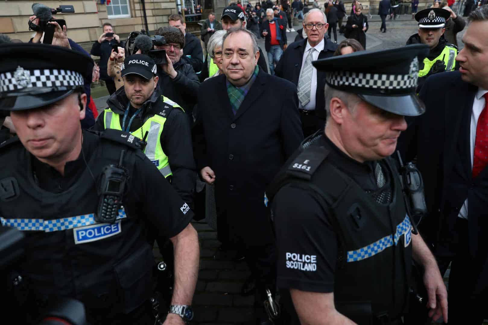 Alex Salmond in court on attempted rape and sexual assault charges against 10 women