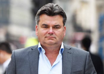 Former BHS owner Dominic Chappell arrives at the City of London Magistrates' Court accused of tax evasion and buying two yachts to launder money.