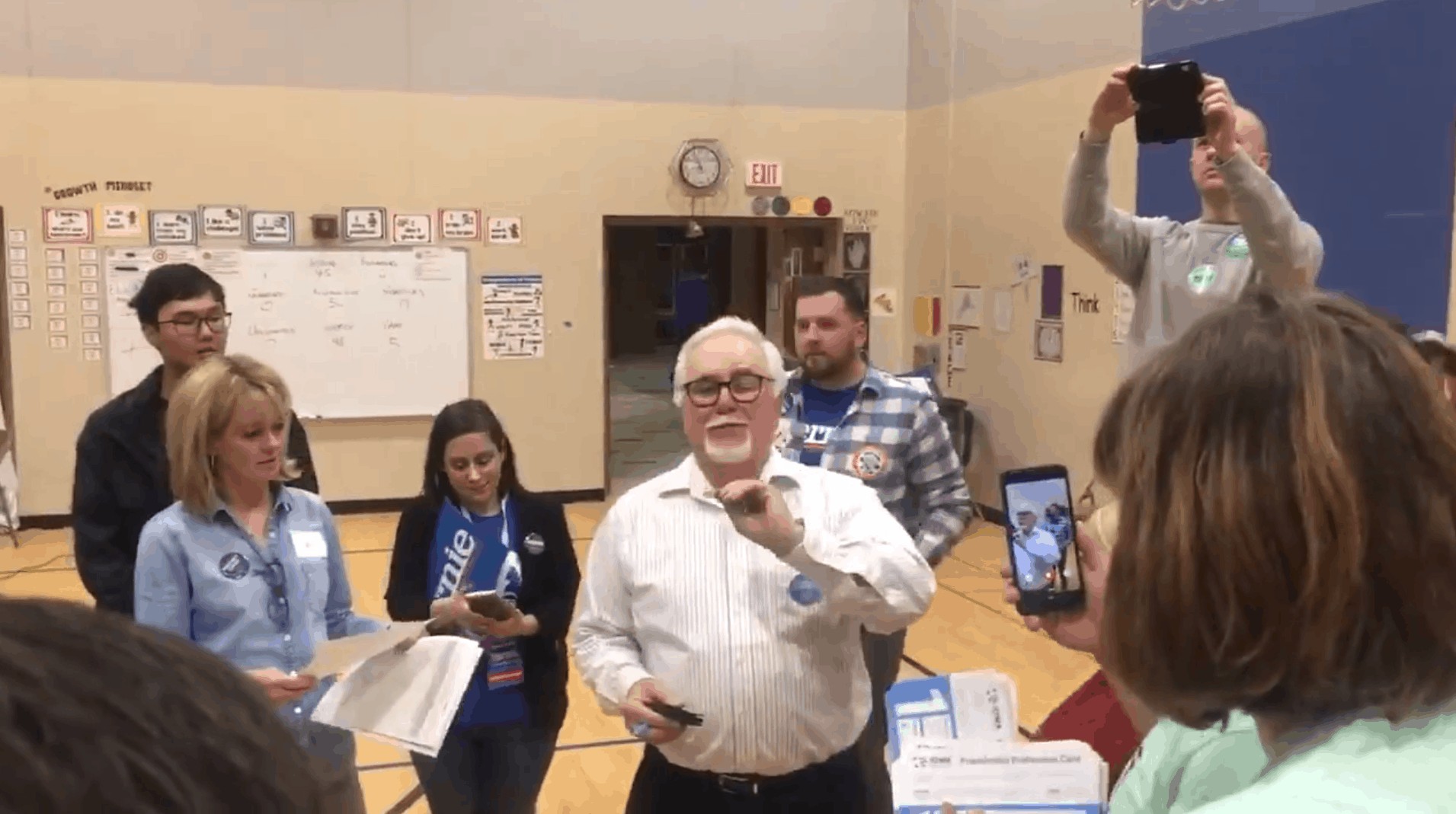 Watch: Coin tosses decide democracy in Iowa Democratic caucuses