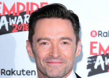 Hugh Jackman wins the award for Best Actor at the Rakuten TV Empire Film Awards at the Roundhouse in London.