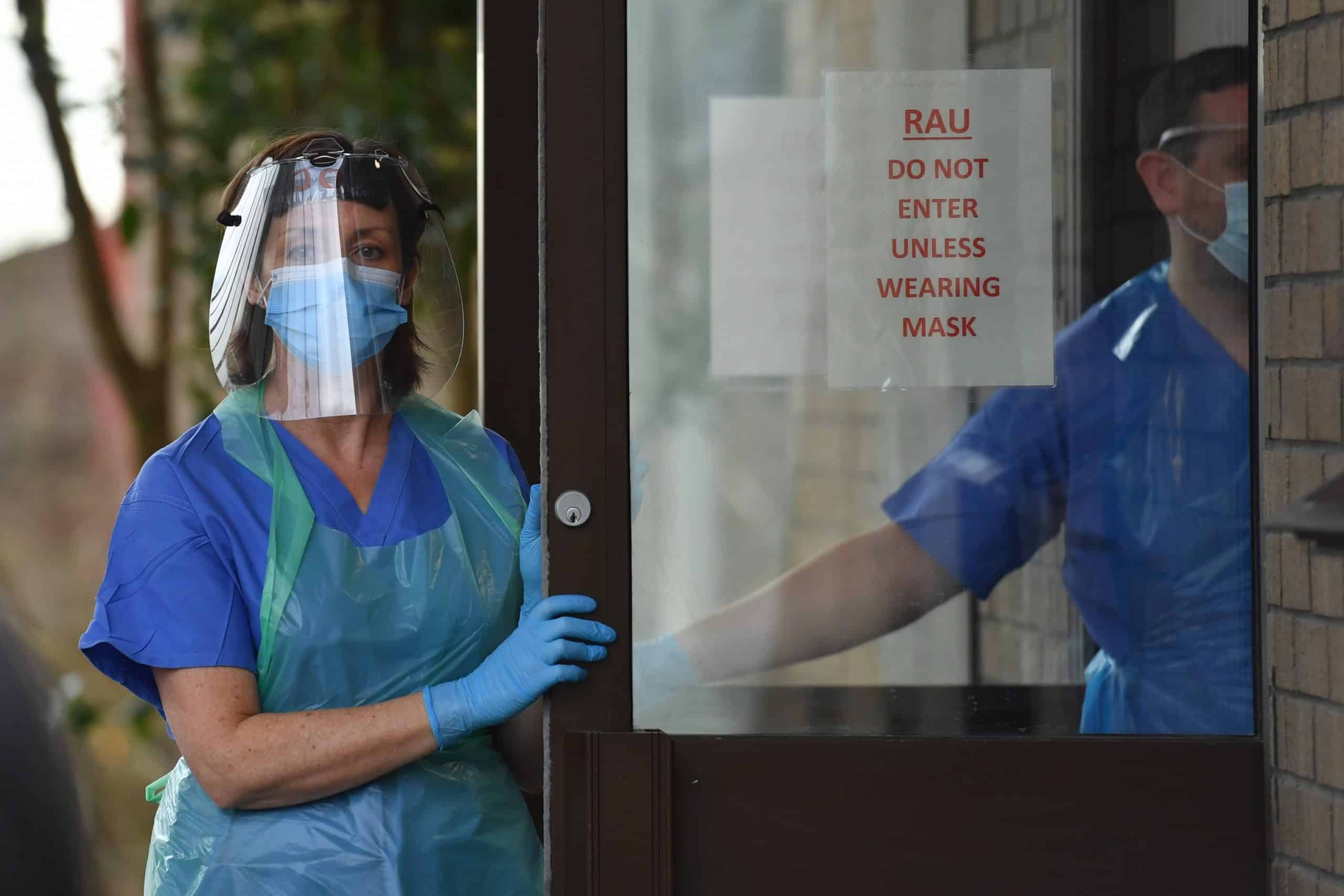 NHS staff have to reuse masks and hold breath due to lack of PPE