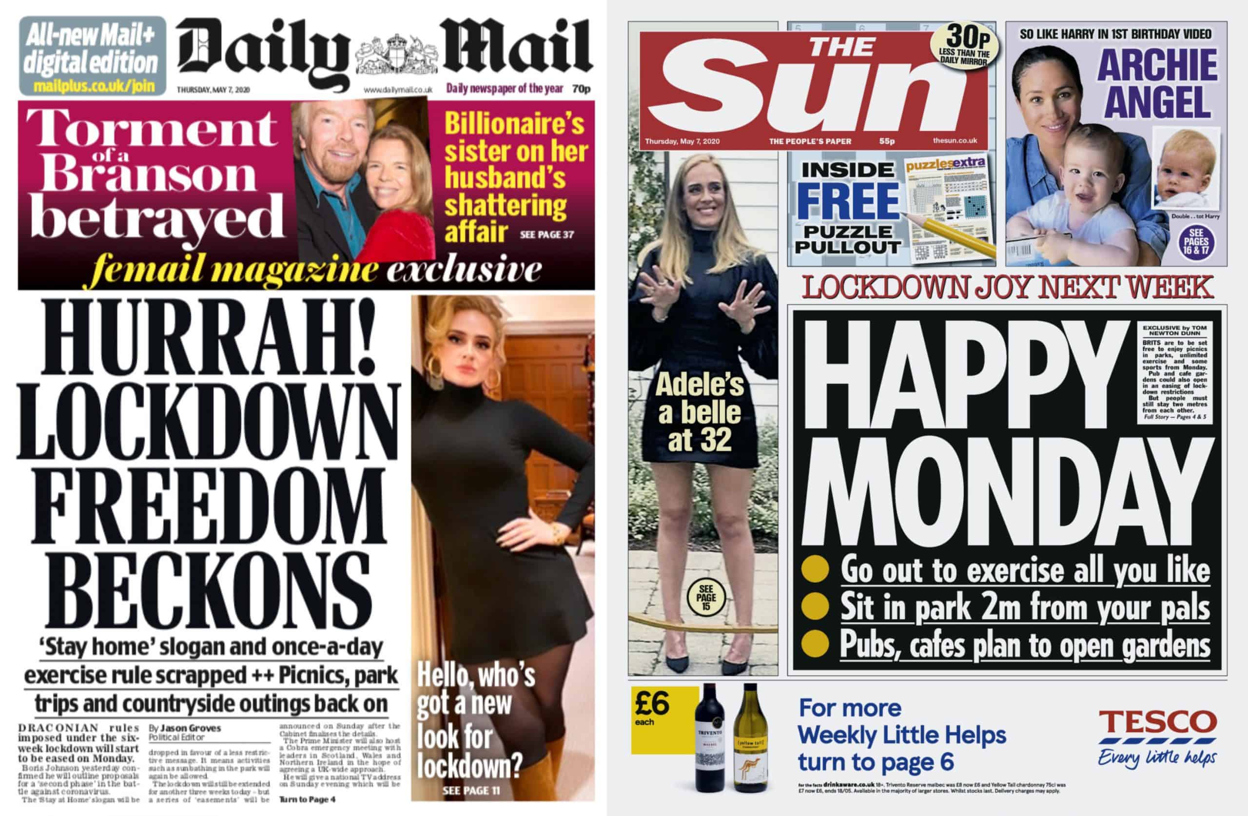 Uk newspapers. Tabloid newspaper. British tabloids. Daily Express newspaper.