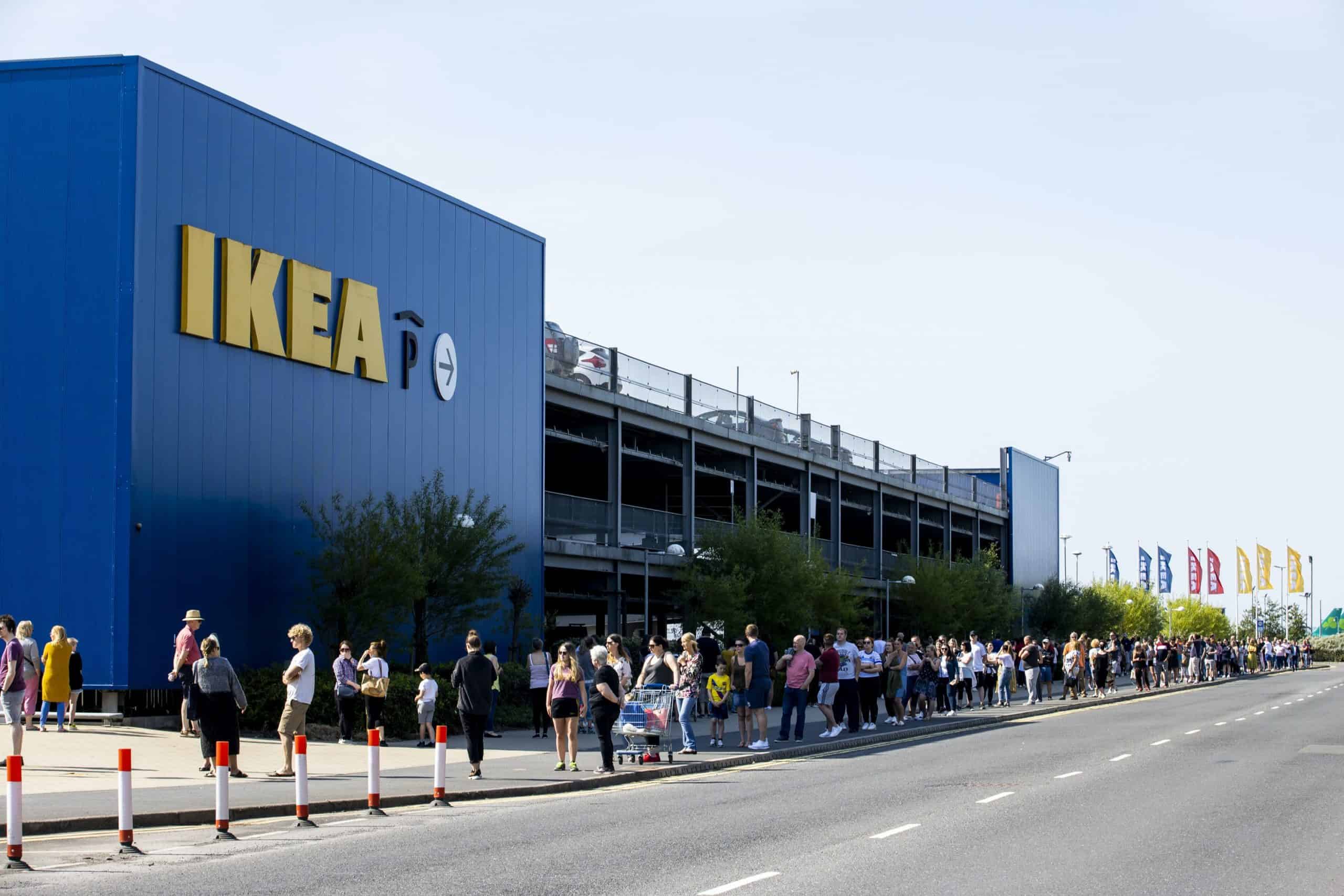 Thousands of customers queue for hours around IKEA as stores reopen