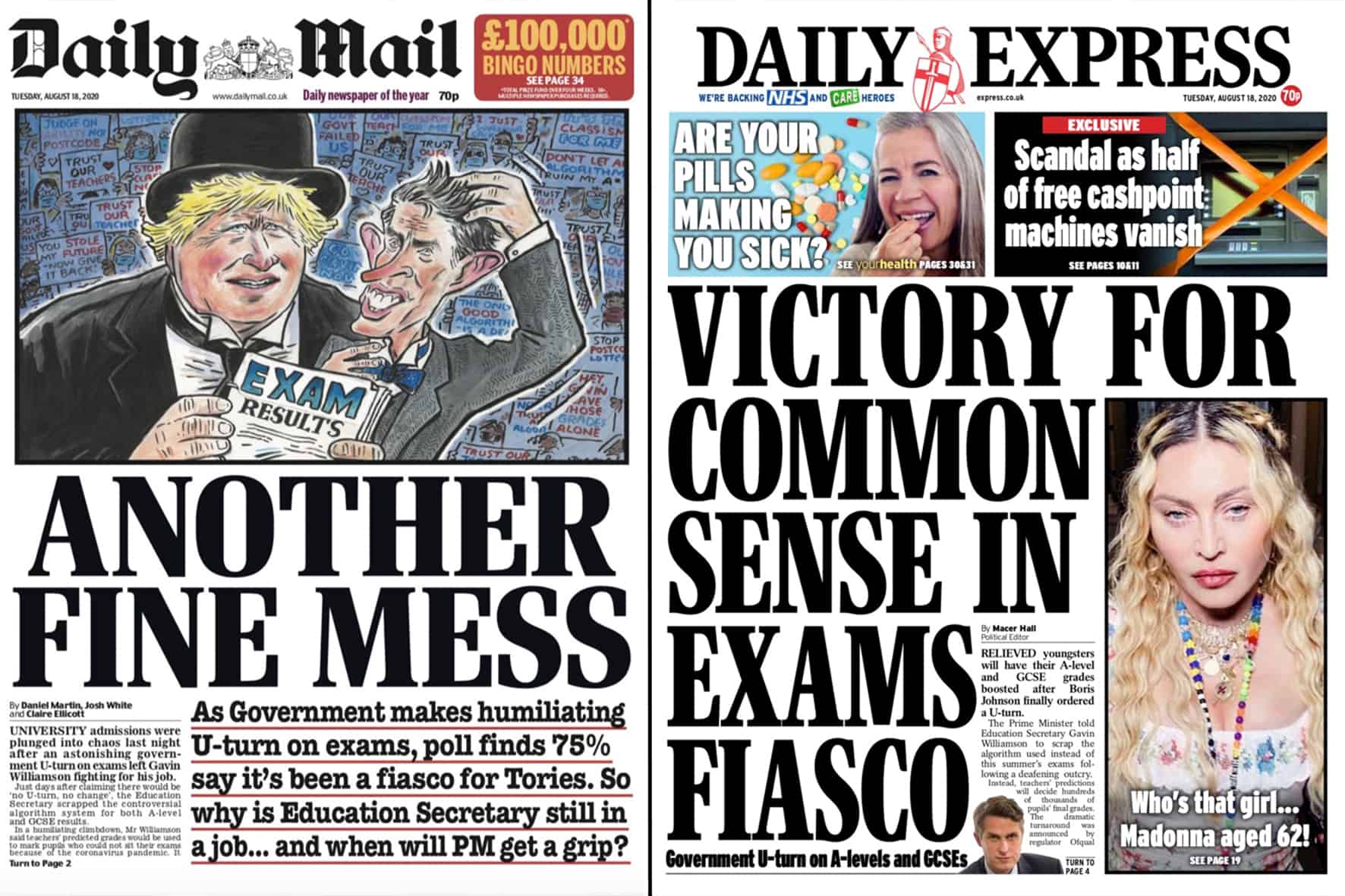 No hiding for government in today’s papers as MSM turn on the Tories