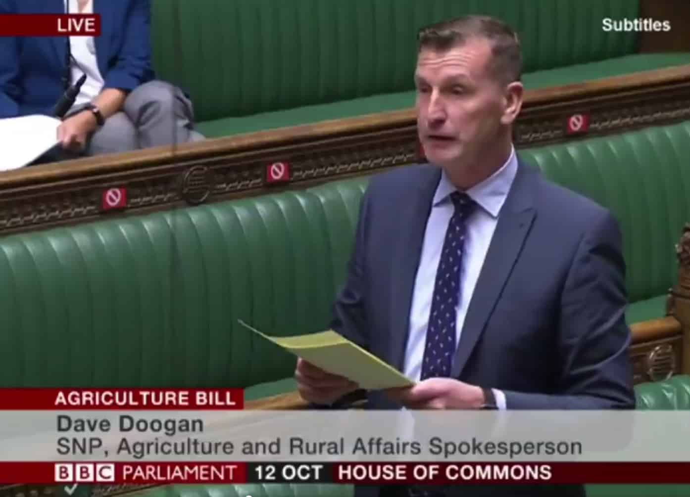 SNP MP wins the night as Tories vote to strip safeguards over food standards from Agriculture Bill