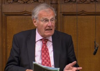 Sir Christopher Chope speaking in the House of Commons, London as Government-backed plans to criminalise upskirting have been derailed after being opposed by the Conservative grandee.