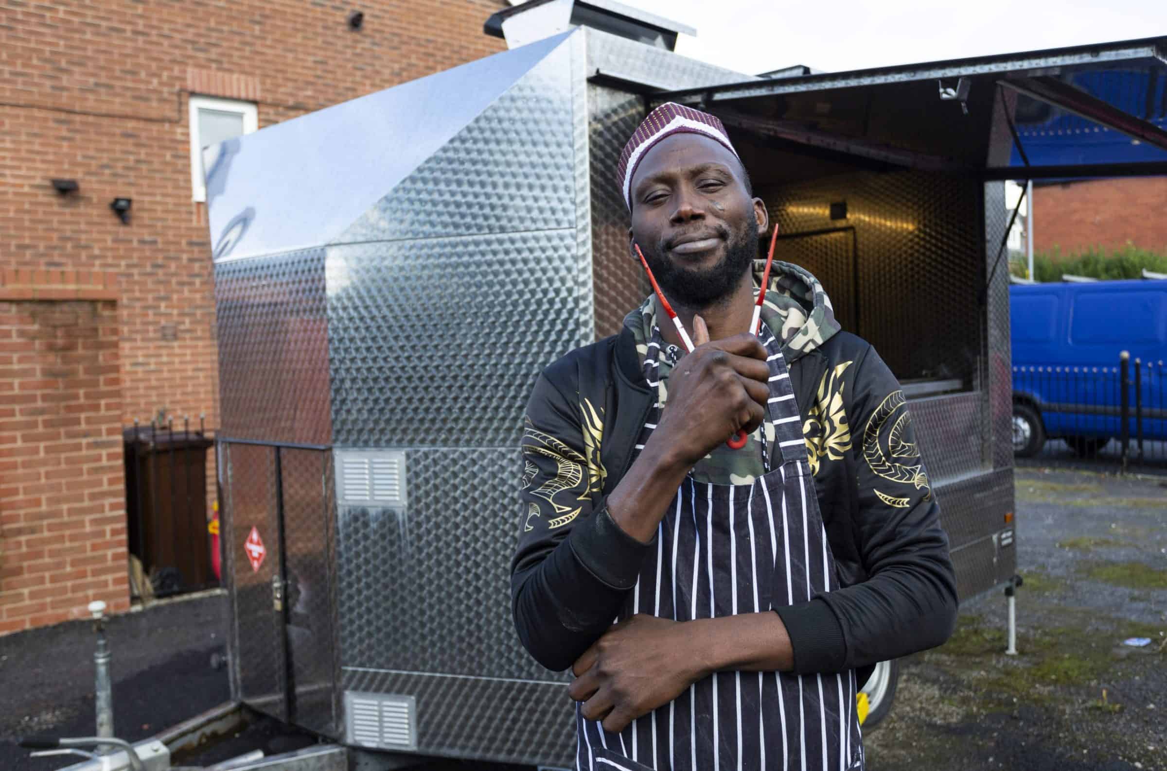 Campaign raised £85,000 for trader whose food van was torched in apparent racist attack