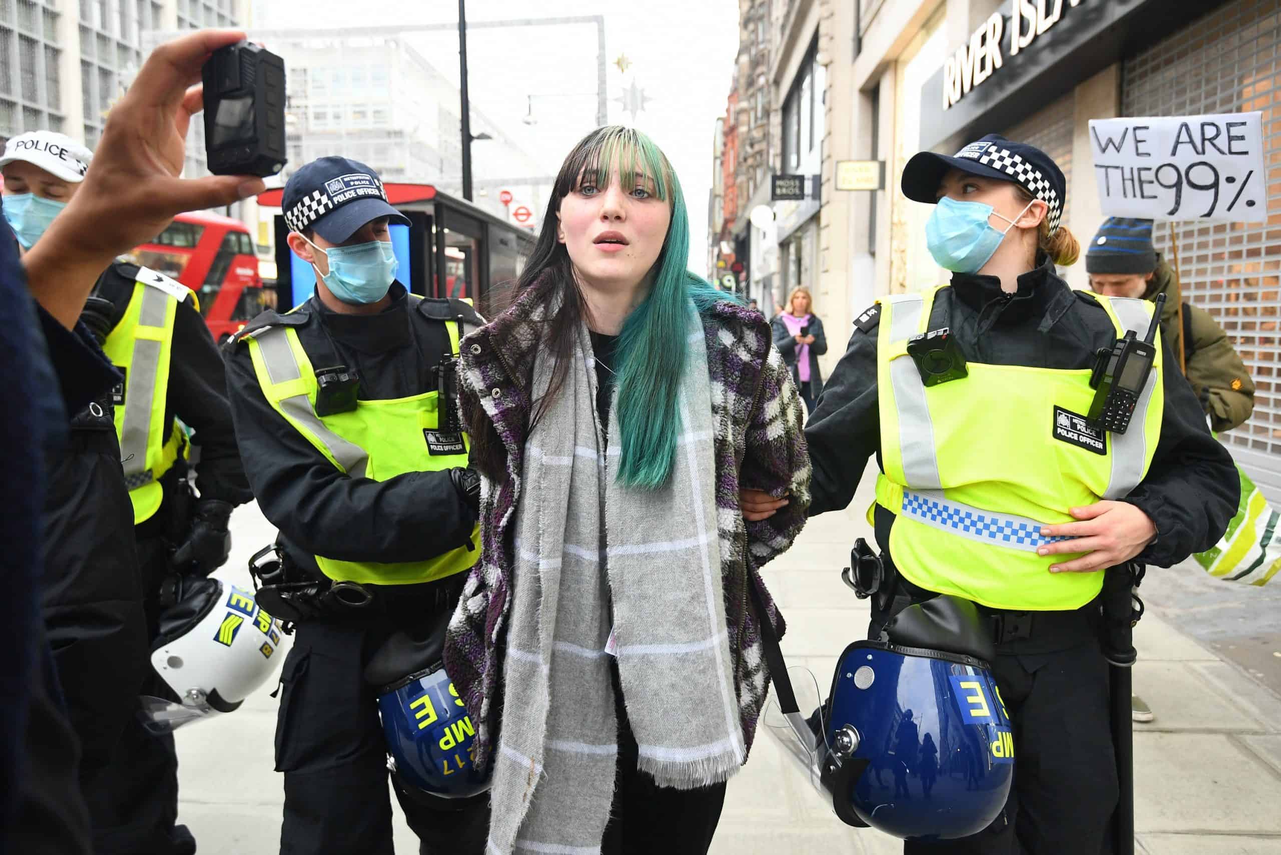 Anti-lockdown protestors arrested in mass London demonstration