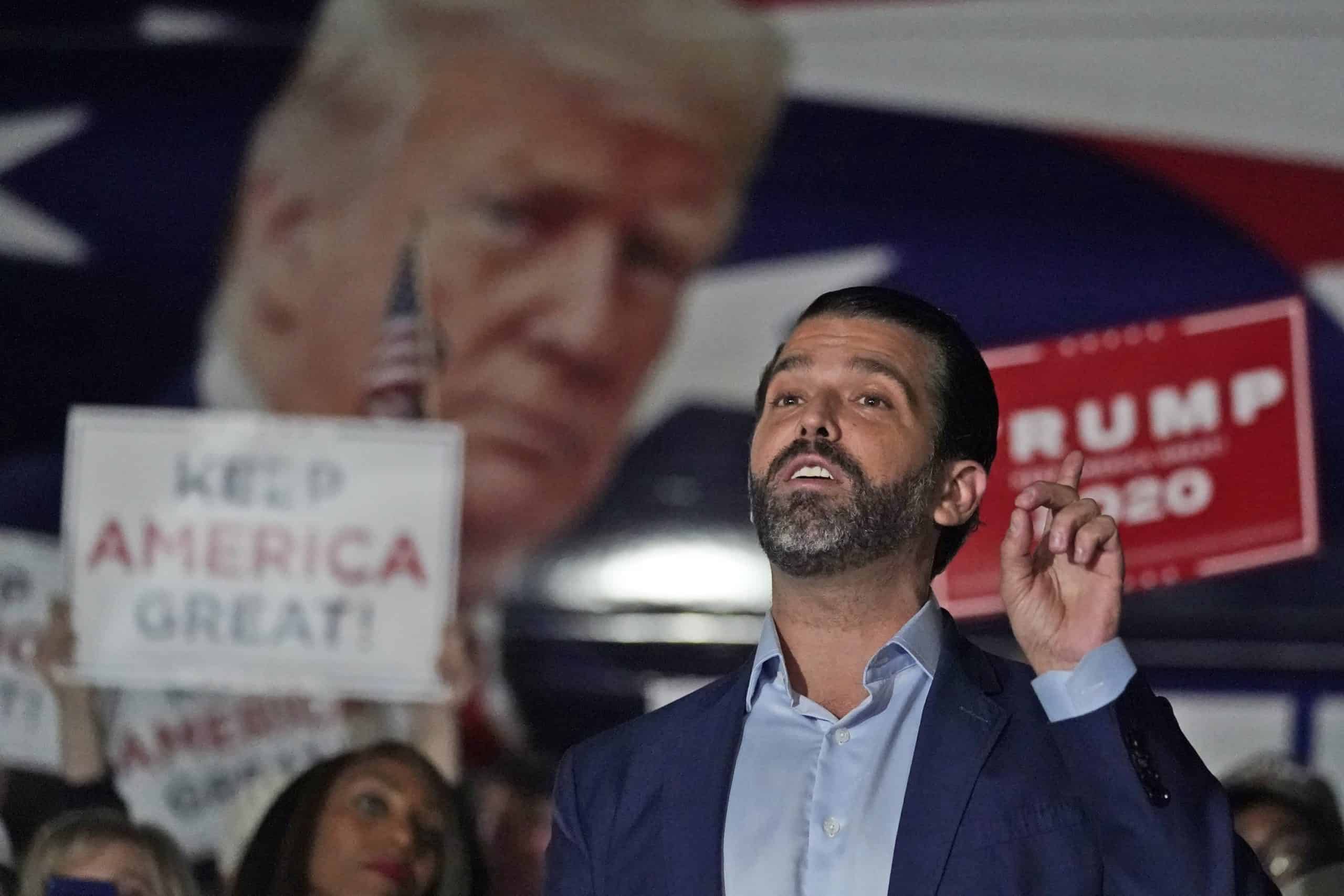 Donald Trump Jr tests positive for Covid as dad tries to leverage power of office to subvert Biden win