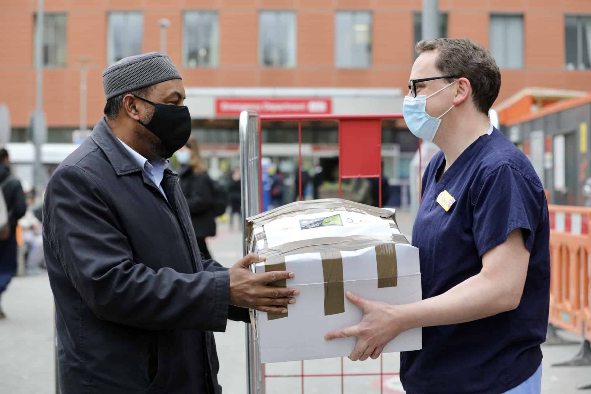 Covid: London Mosque donates hot meals to local hospital staff as ‘token of thanks’