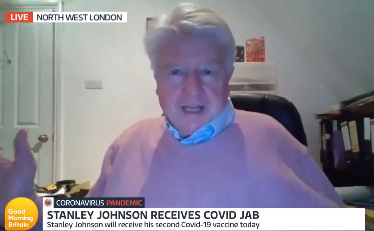 Stanley Johnson embroiled in free movement row on GMB following French citizenship bid