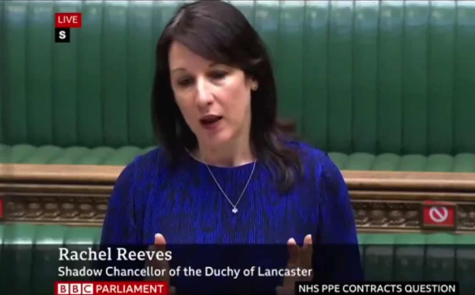 Rachel Reeves hits out at ‘unedifying gold rush of chums and chancers’ in Commons