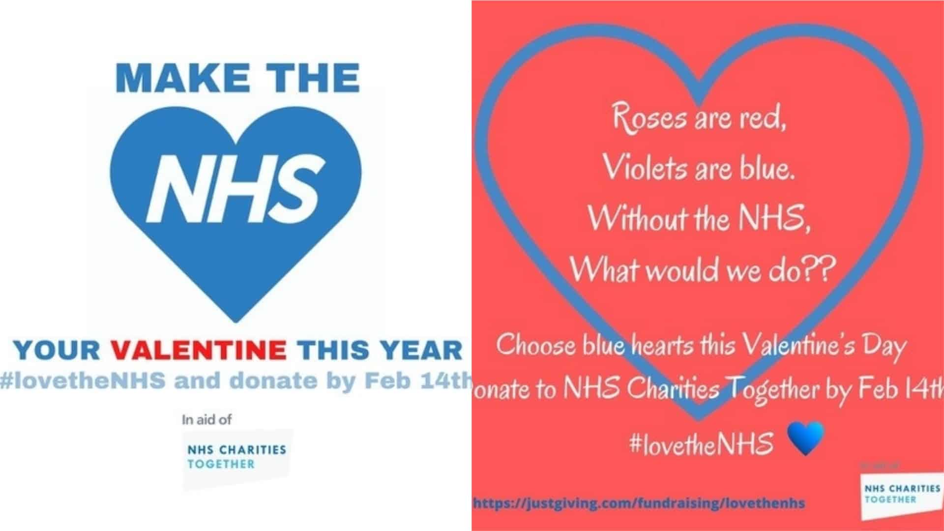 Swap ‘vomit of naff red and pink hearts’ on Valentine’s Day for NHS donations