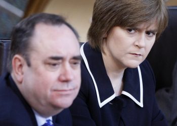 File photo dated 11/02/10 of the then First Minister Alex Salmond and then Deputy First Minister Nicola Sturgeon during First Minister's Questions at the Scottish parliament in Edinburgh. Former first minister Alex Salmond, giving evidence before the Committee on the Scottish Government Handling of Harassment Complaints , has said there has been "calculated and deliberate suppression of key evidence". Issue date: Friday February 26, 2021.