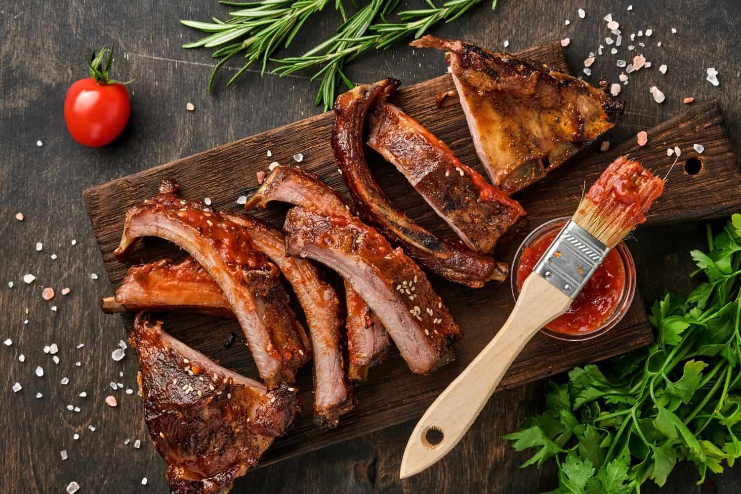 Sticky Mutton Beer Ribs