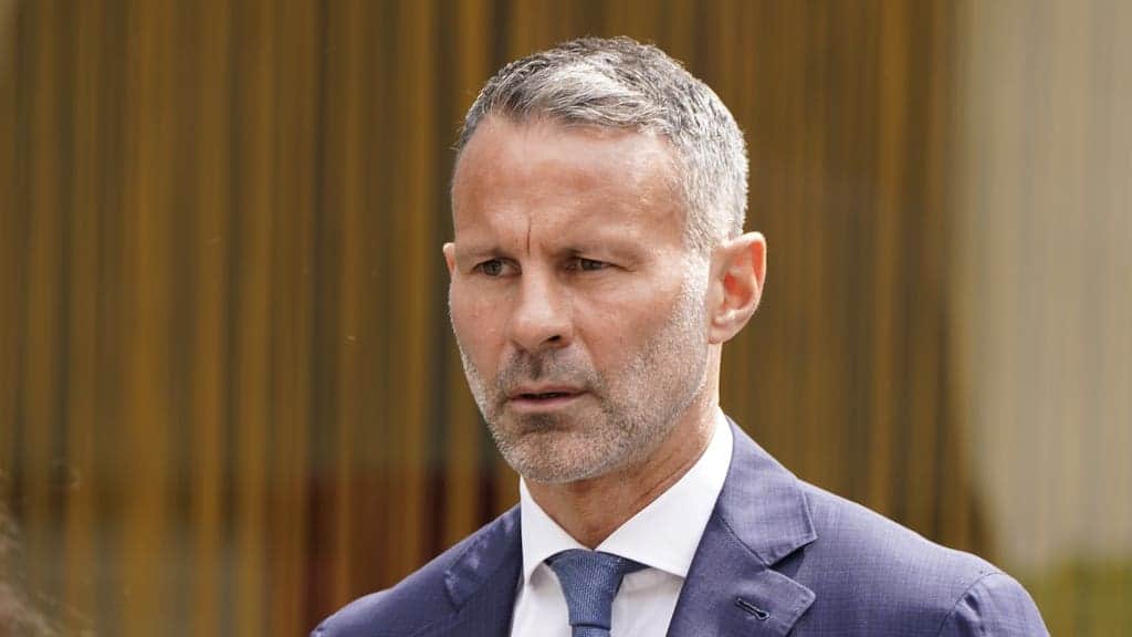 Giggs ‘kicked ex in back and threw her naked out of hotel room’, court told