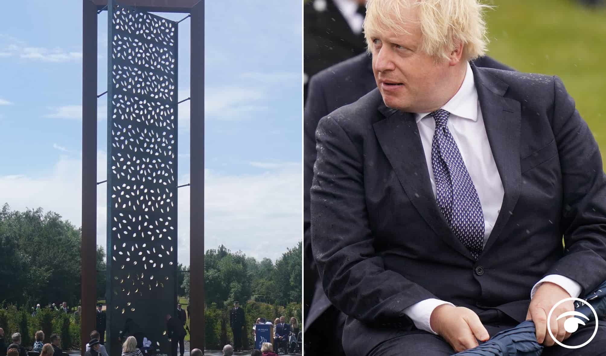 Watch: PM’s farcical umbrella act makes a mockery of police memorial event