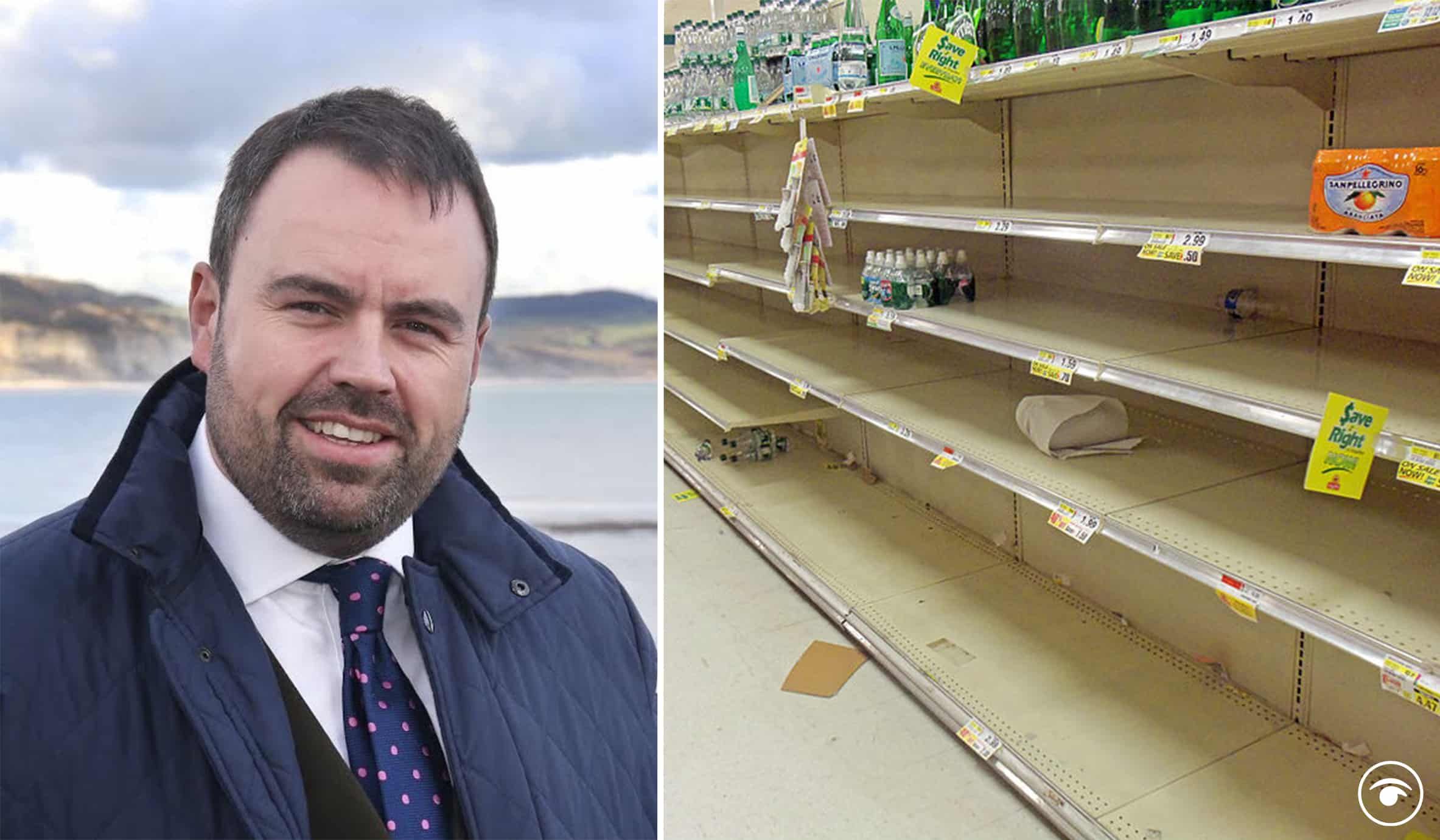 Tory MP says it could be ‘great opportunity’ if supermarket supply chains were to break