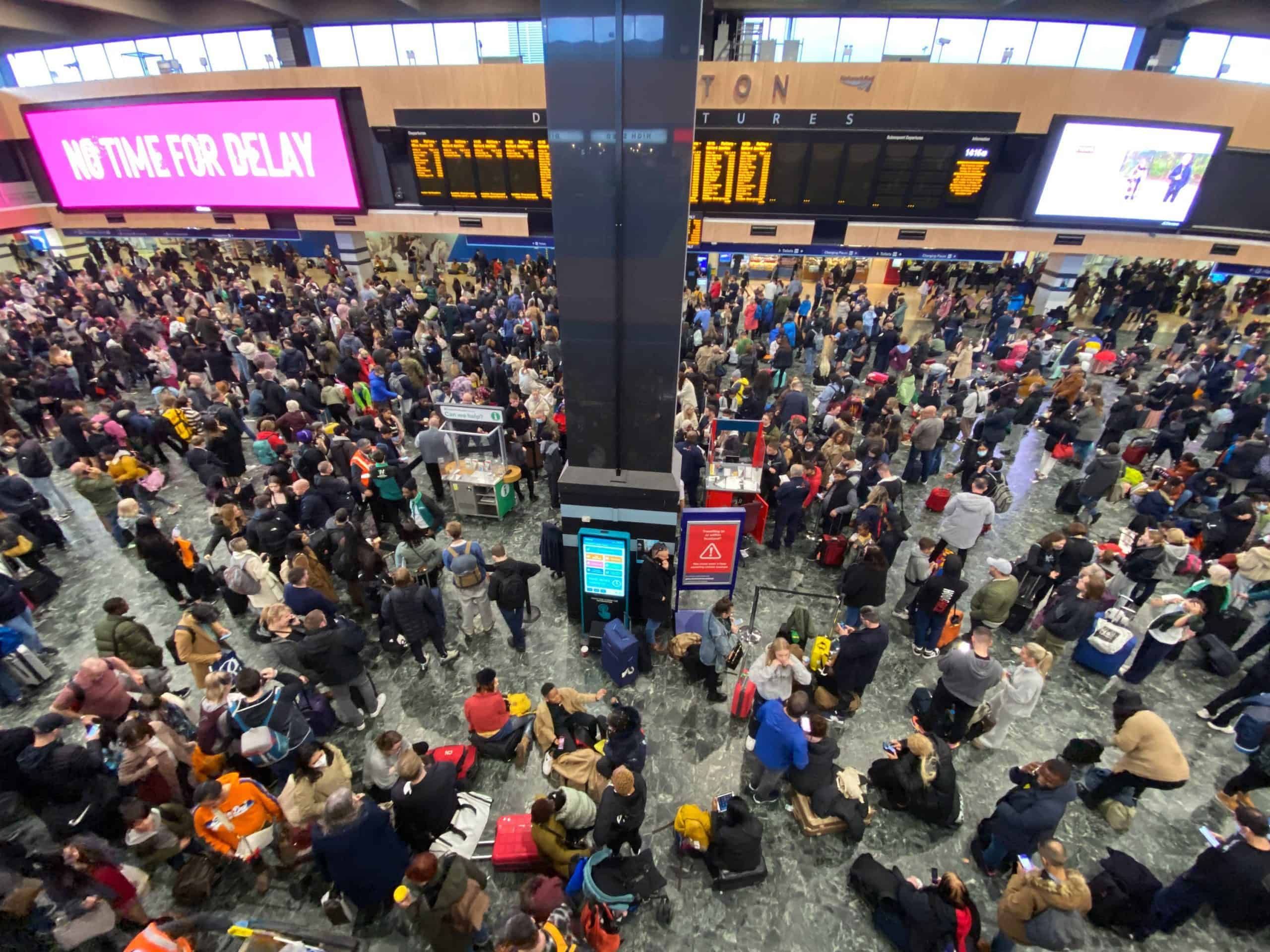 Irony? Cop26 train travellers delayed by extreme weather…as PM flies from London