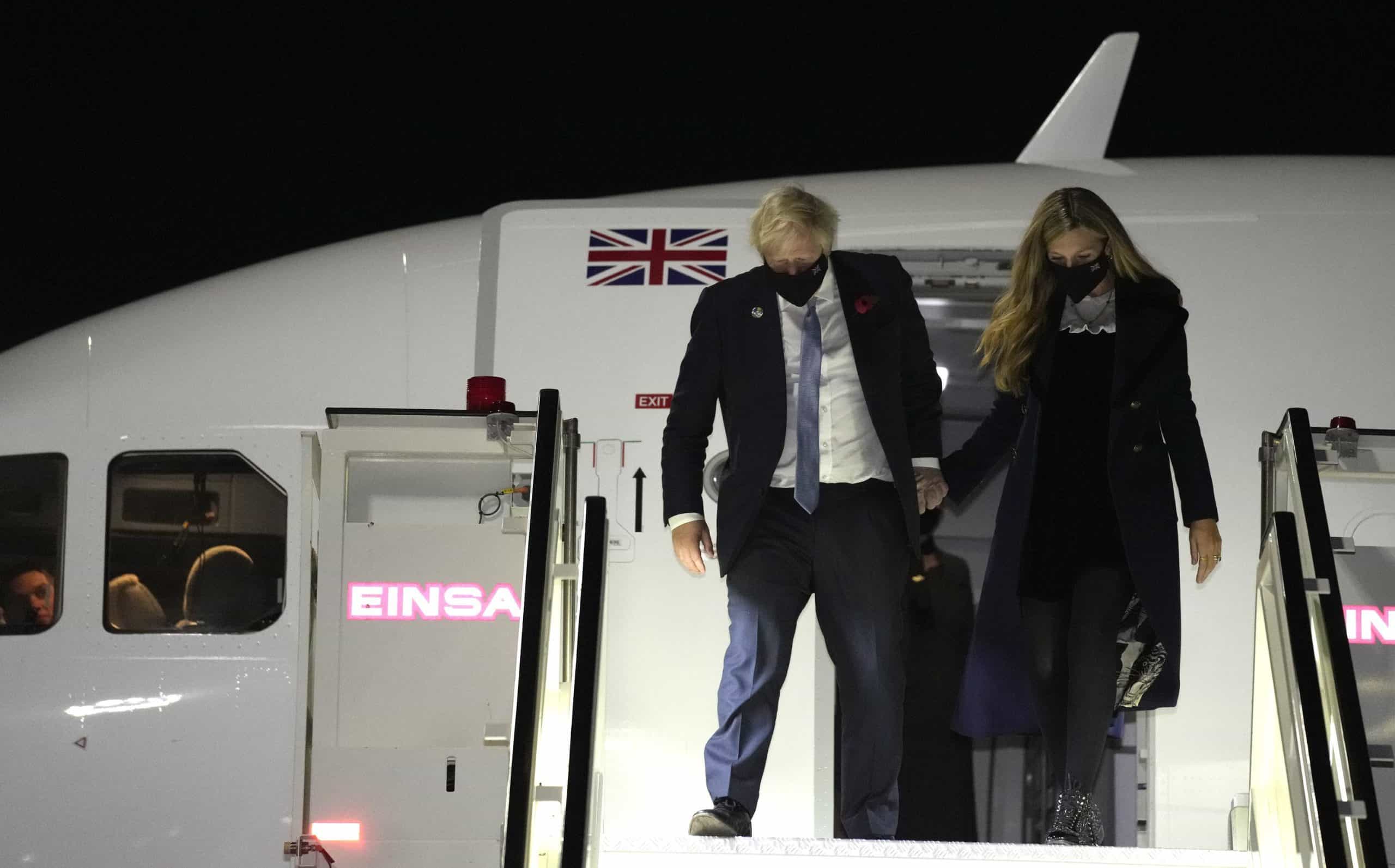 Boris left COP on private jet to meet climate sceptic Telegraph pal