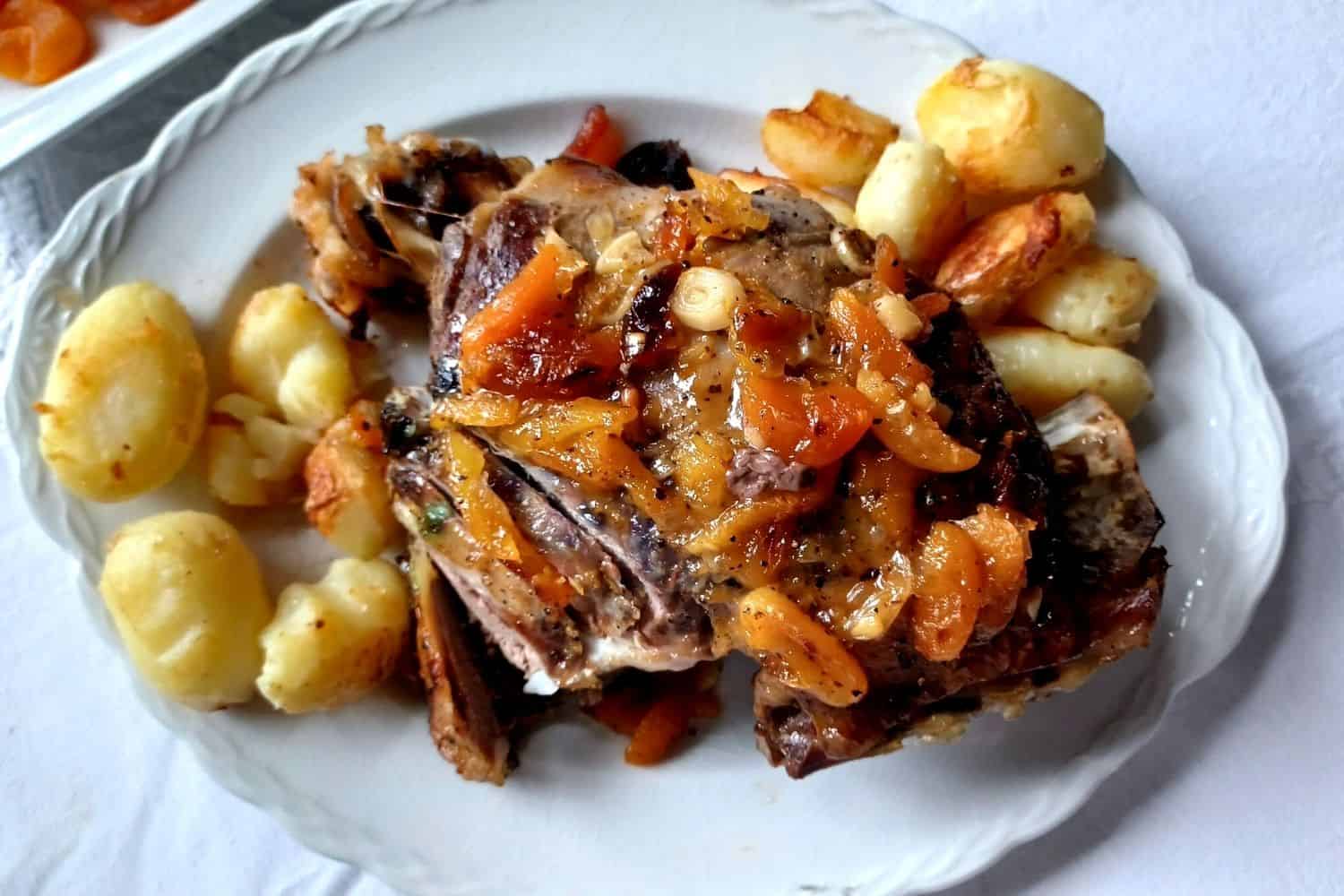 Leg of Lamb with Apricot Sauce