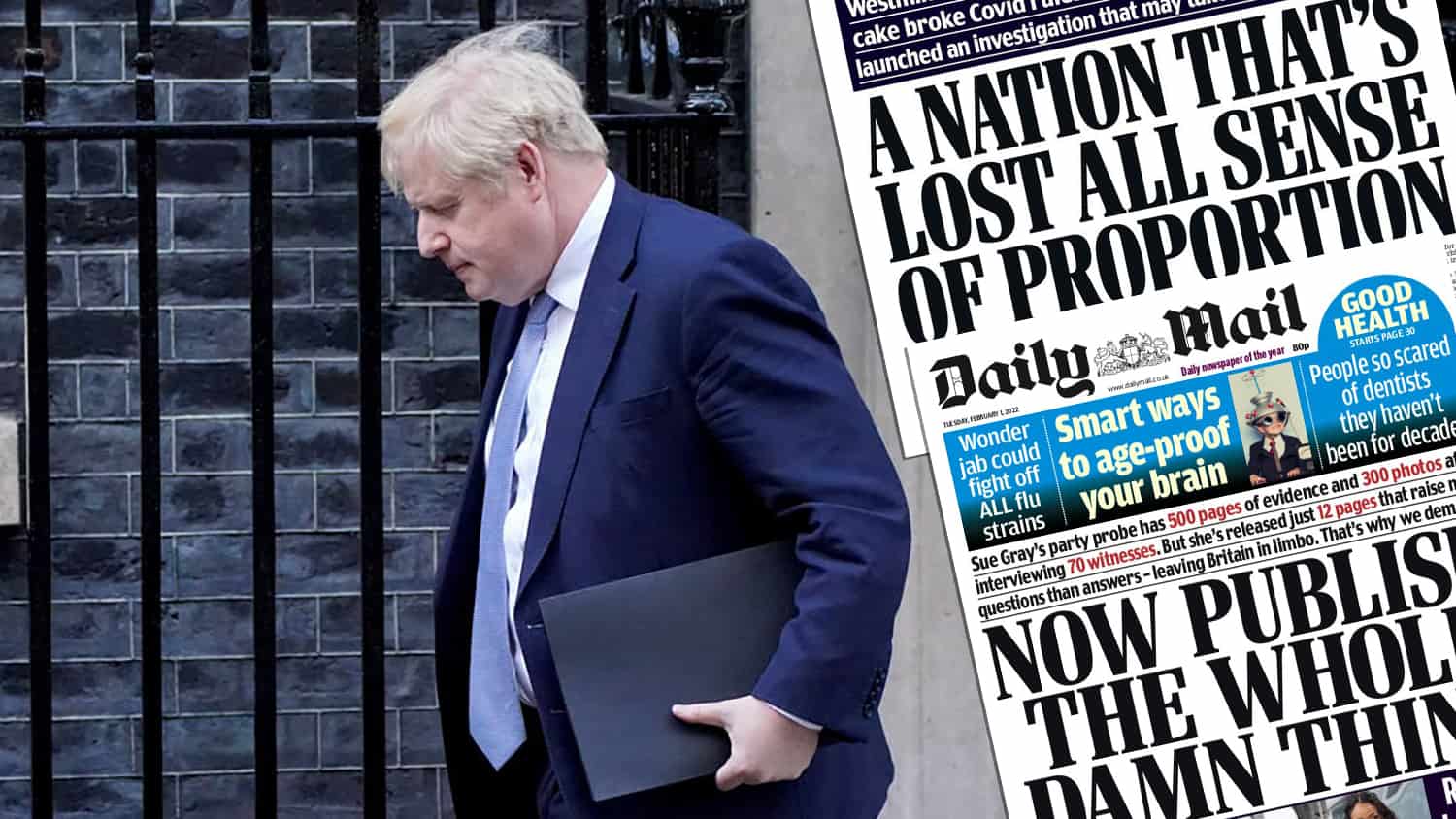 Make up your mind! Daily Mail calls on Govt to publish full report after telling nation it has ‘lost all sense of proportion’