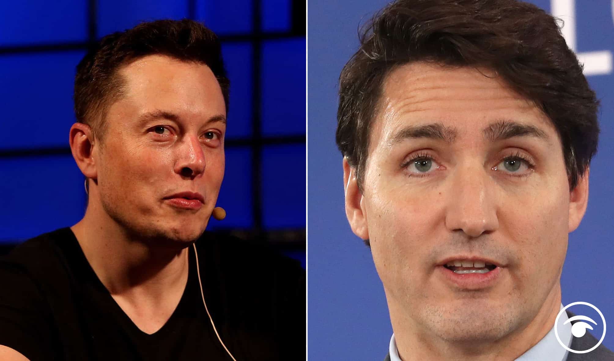 Elon Musk tweets, then deletes, meme comparing Justin Trudeau to Hitler