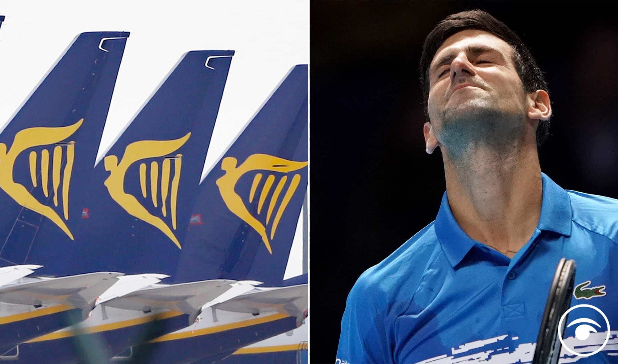 Novak Djokovic mocked by Ryanair over his vaccine stance