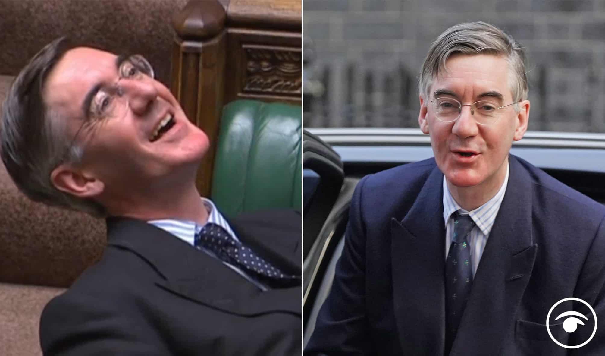 Rees-Mogg is pictured in his library and people were astounded – reactions