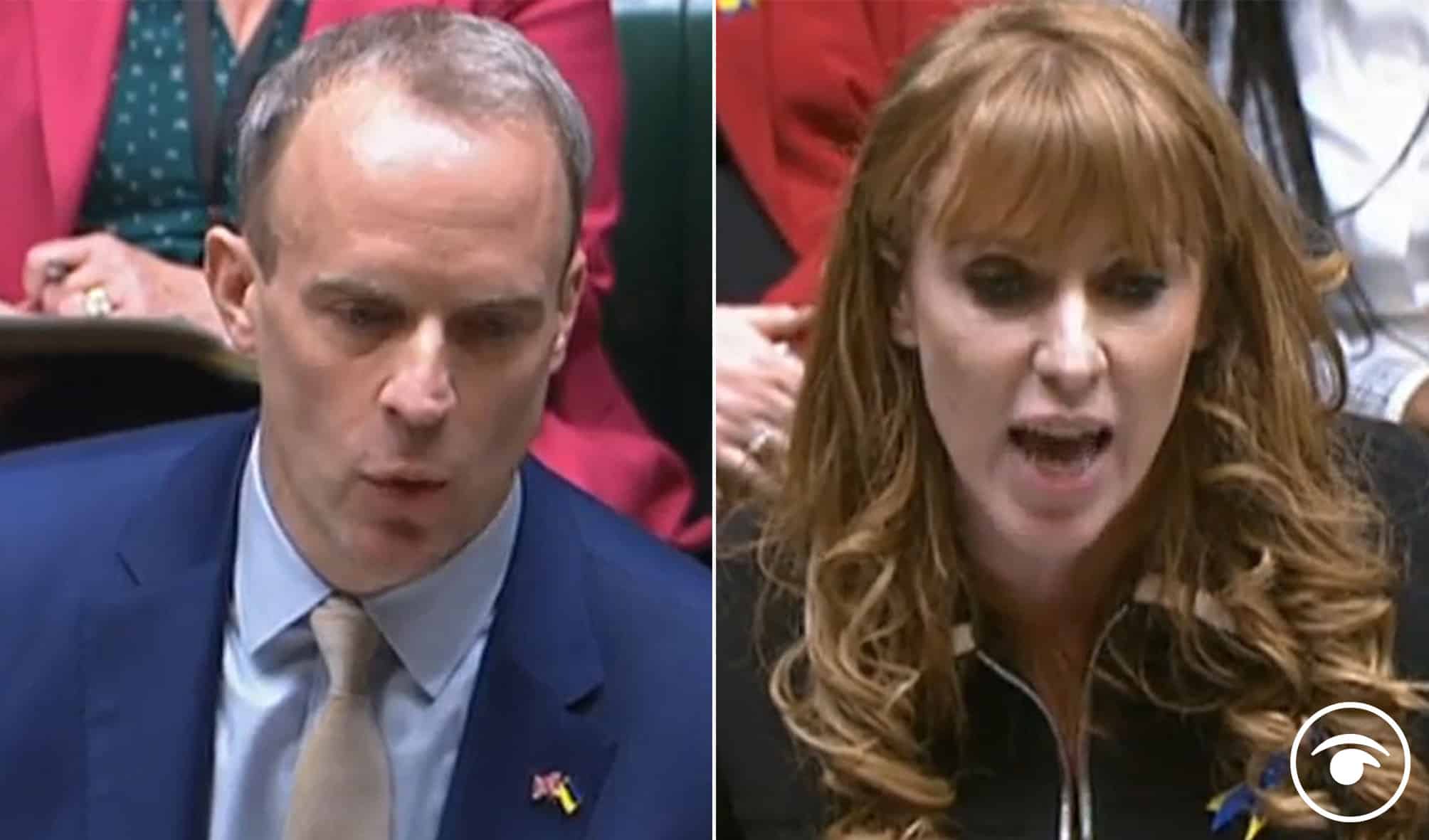 Watch: Reactions as Rayner calls on Raab to return to the House and correct the record after misleading PMQs claim