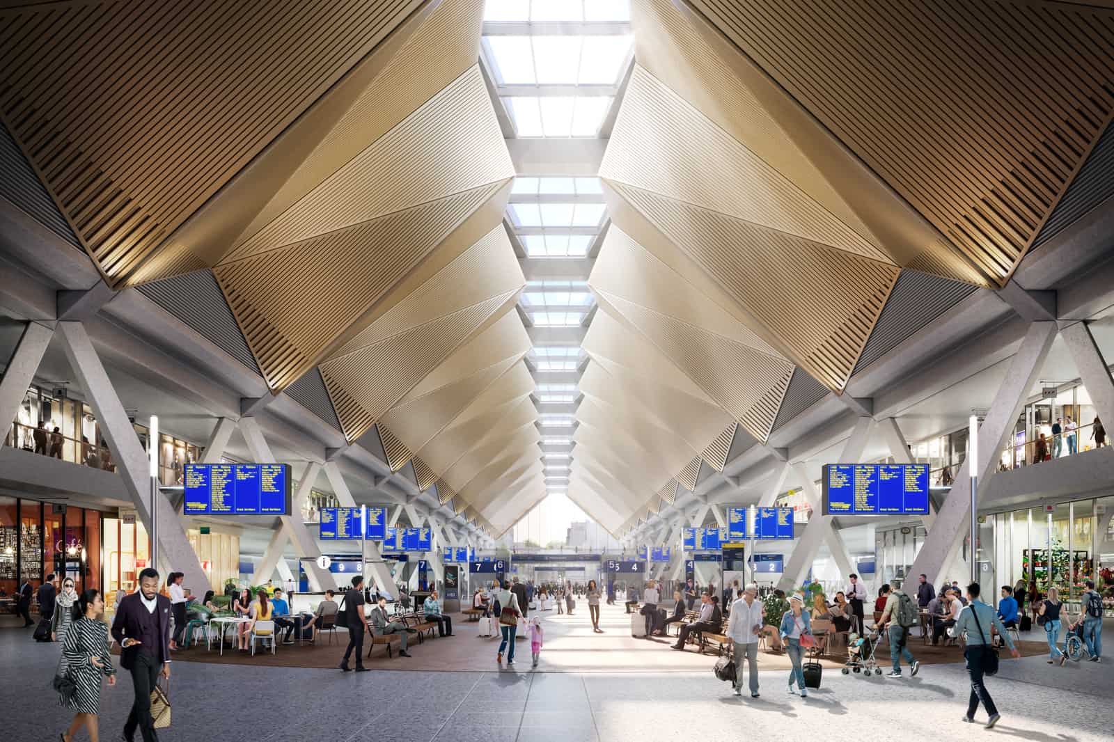 First look at new designs for HS2 London Euston station