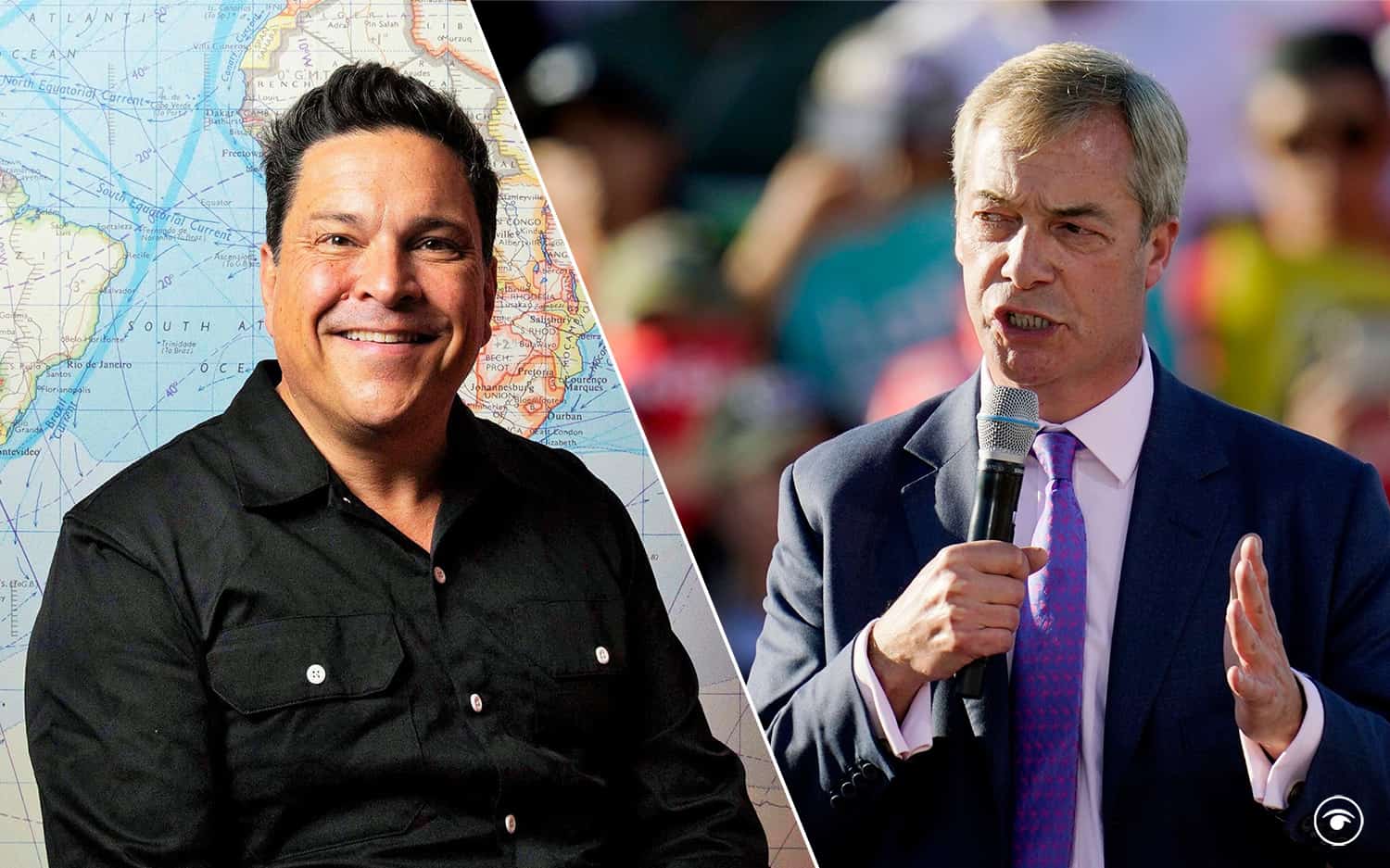 Dom Joly posts perfect response as Farage says his Twitter following is drying up