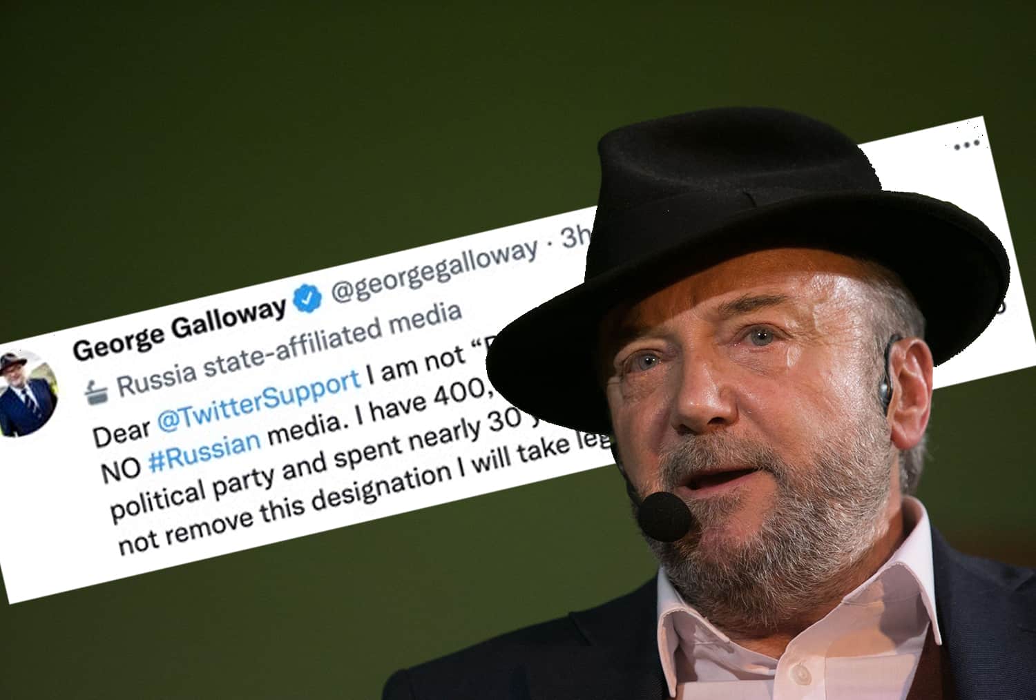 George Galloway hits out at Twitter after his account is marked ‘Russia state-affiliated media’