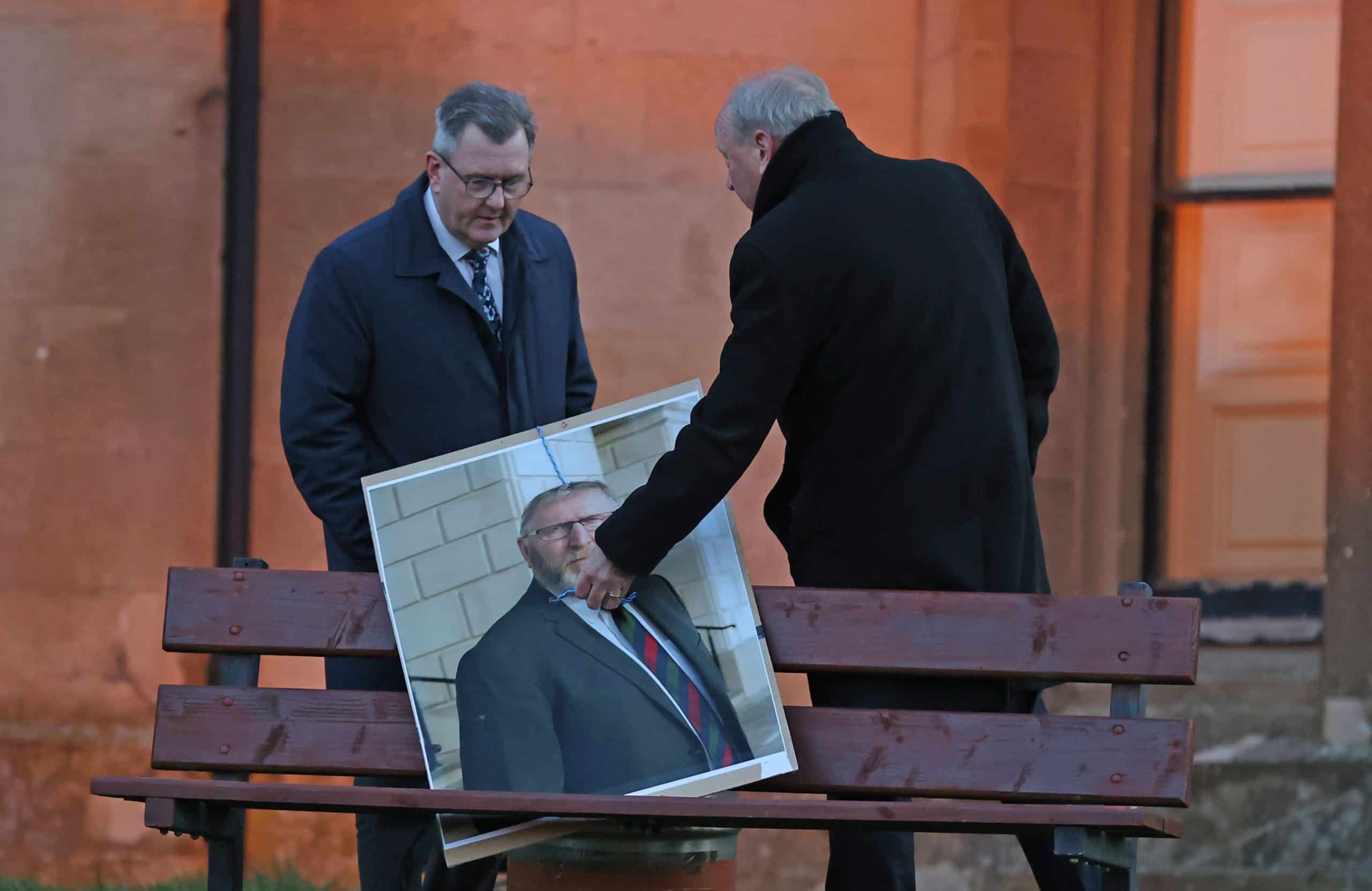 Brexit protocol: Noose placed on election poster over controversial agreement