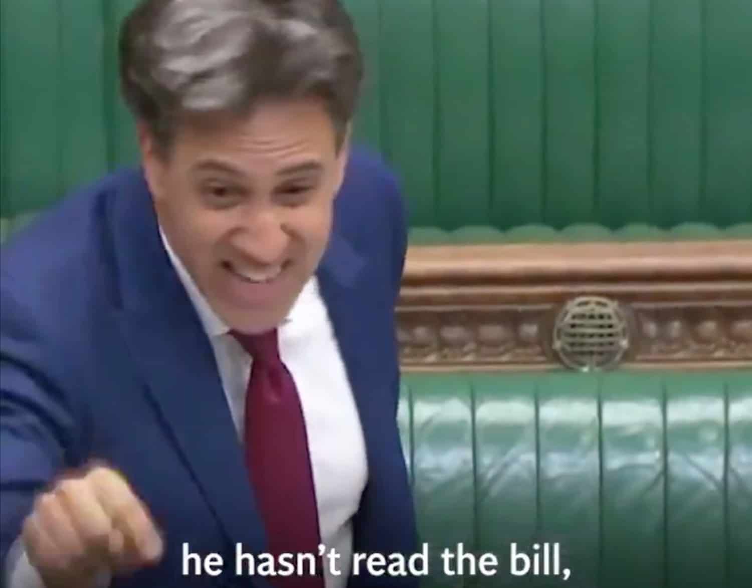 Clip of Ed Miliband tearing Boris Johnson to pieces over the NI Protocol has gone viral – again