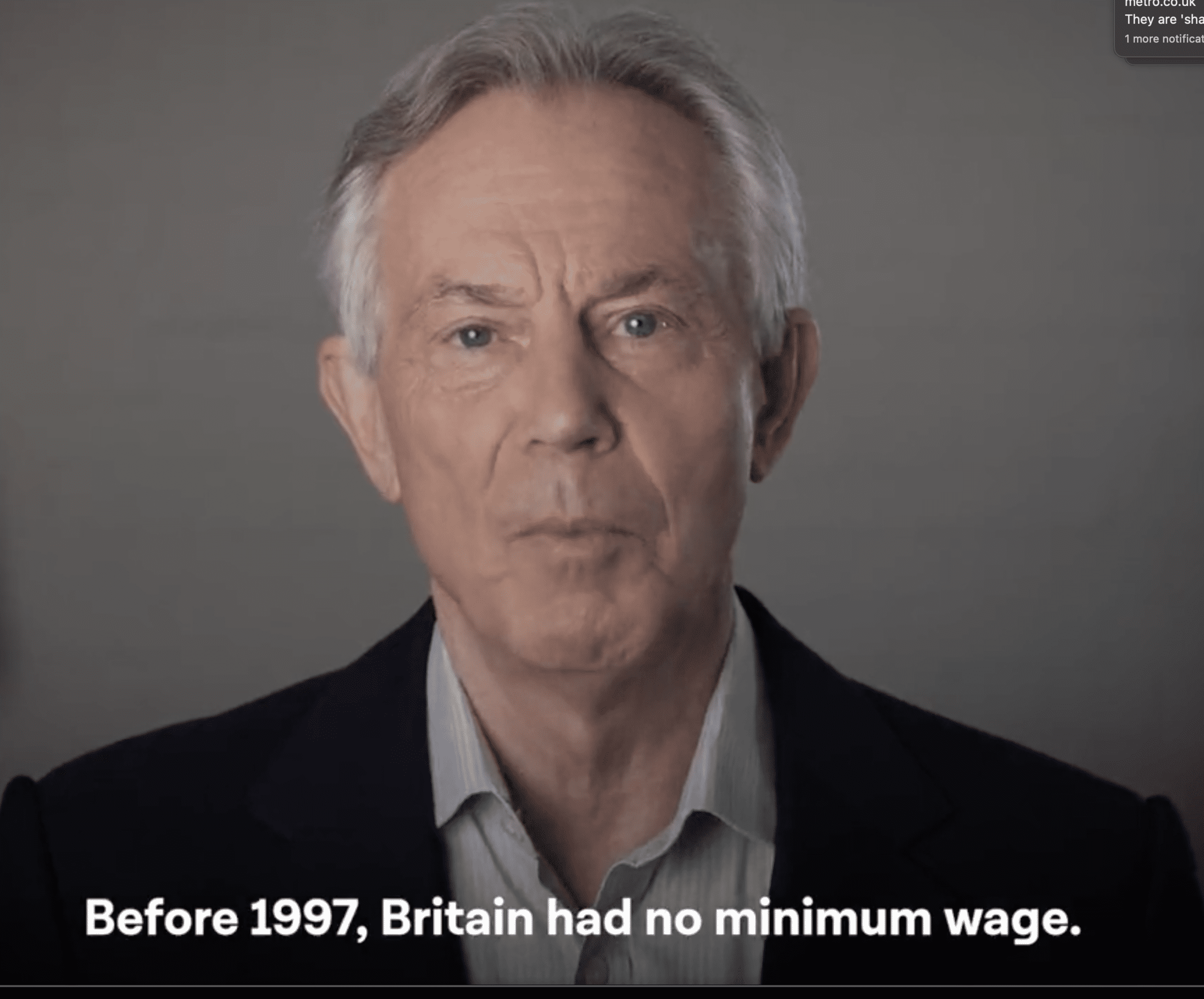 Watch: Blair prominently used by Labour in election campaign ad for first time since he left office