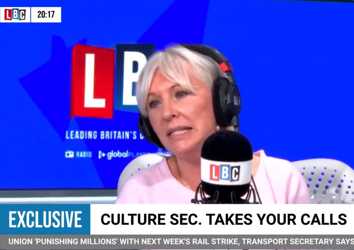 ‘I don’t fancy your brother’, Dorries tells Rachel Johnson live on air