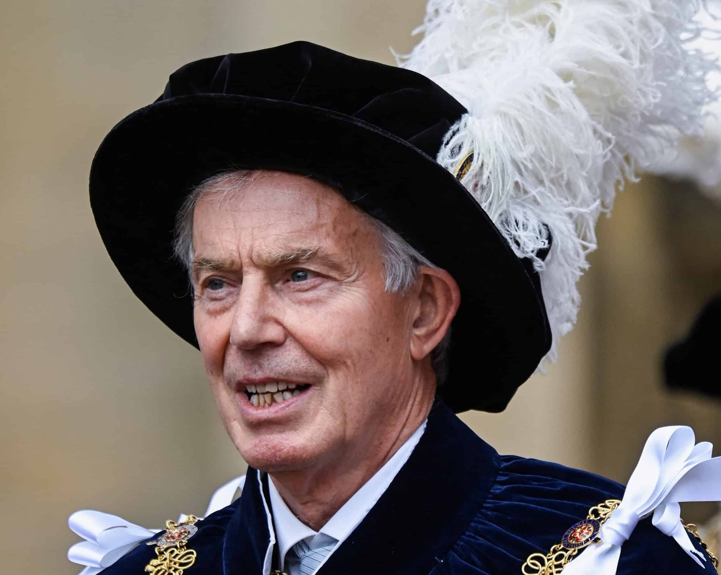 Watch: ‘He should be in the Hague’ – protesters gather as Tony Blair receives knighthood