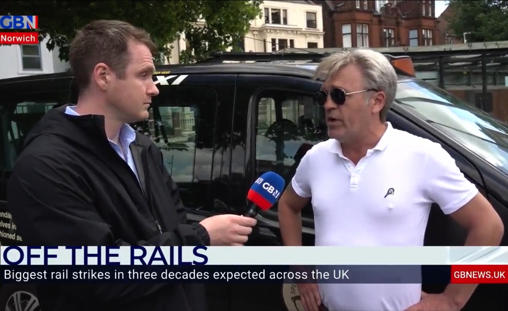 GB News cut interview short after taxi driver says he ‘100% backs’ workers out on strike