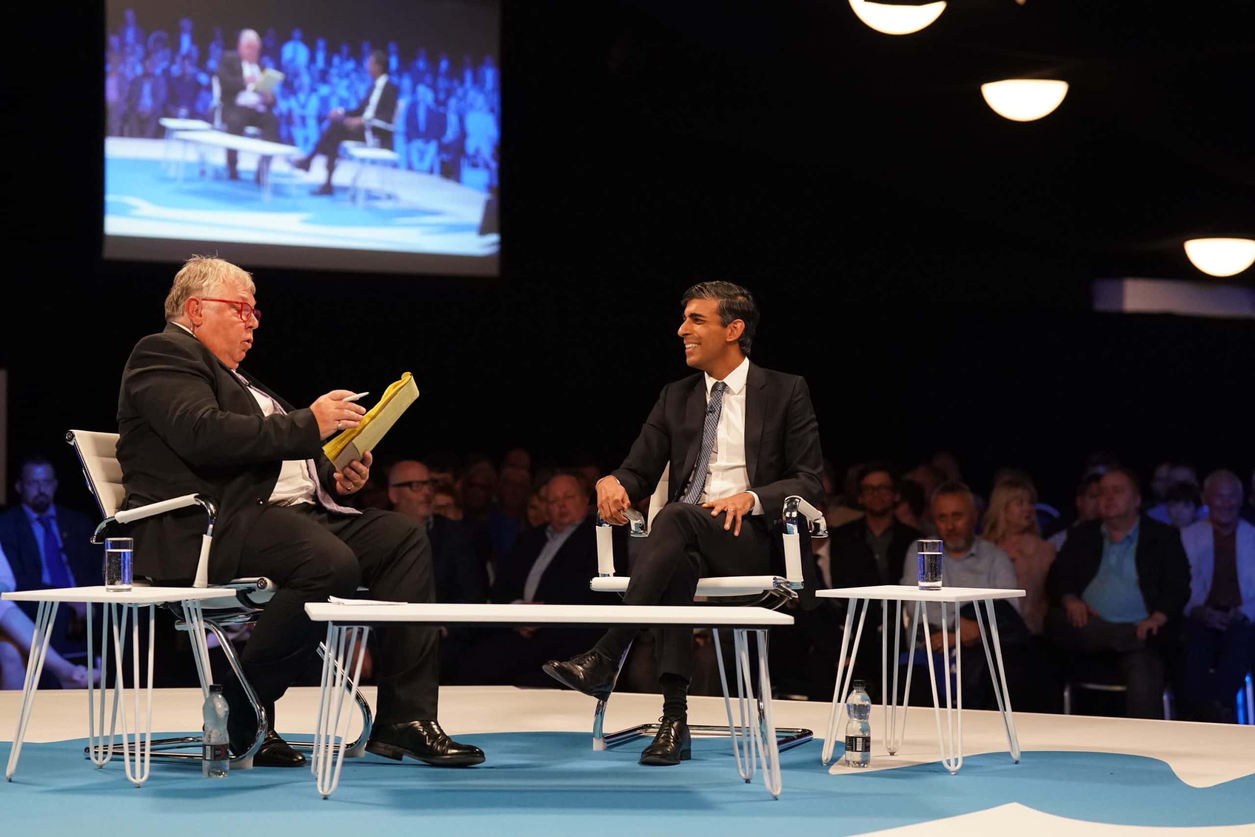 ‘As northern as Highgate’: Rishi tells Tory voters in Leeds he’s the ‘most northern chancellor the party has ever had’