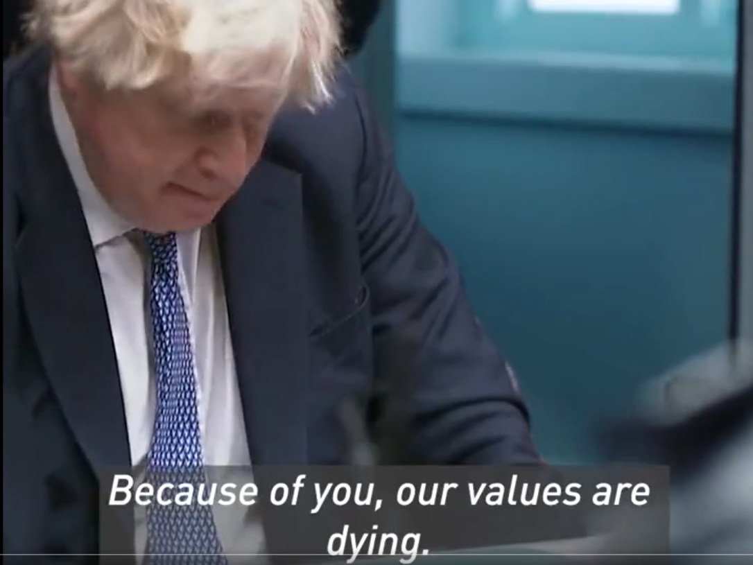 Led By Donkeys/Line of Duty clip of Boris Johnson is amazing – ‘You are finished here Prime Minister’