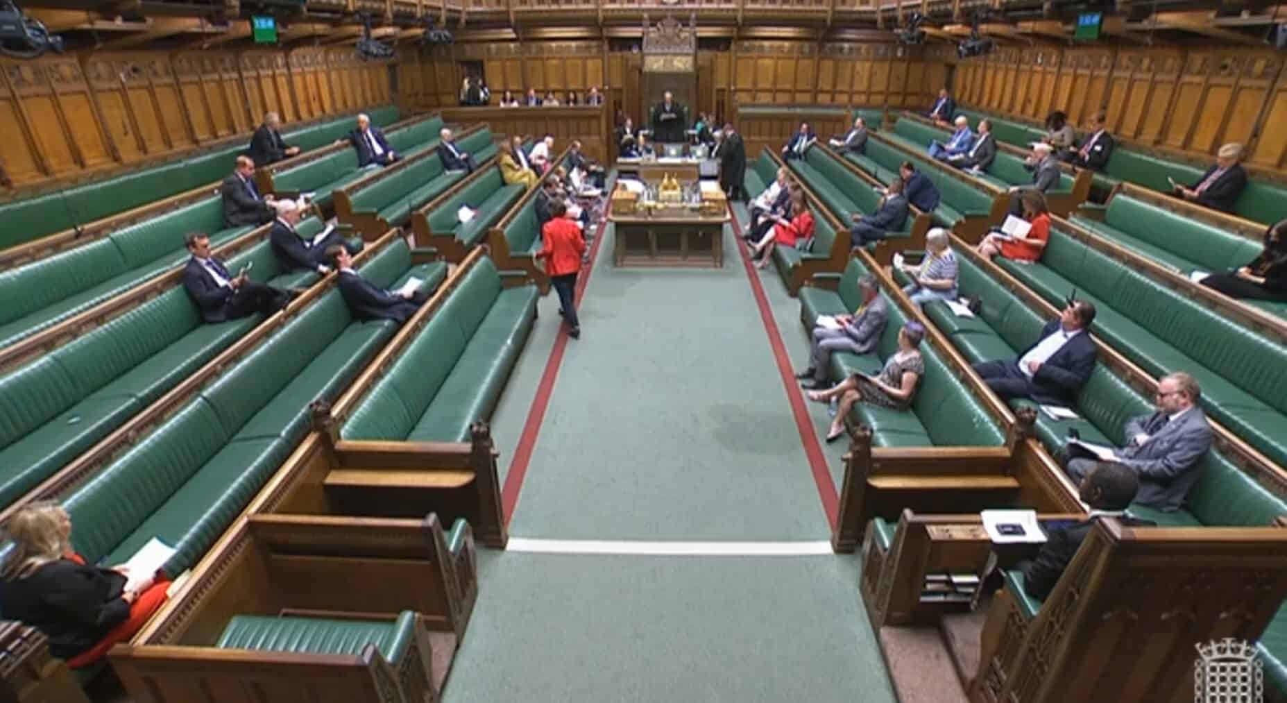 MPs turned away from chamber as water pours through the roof