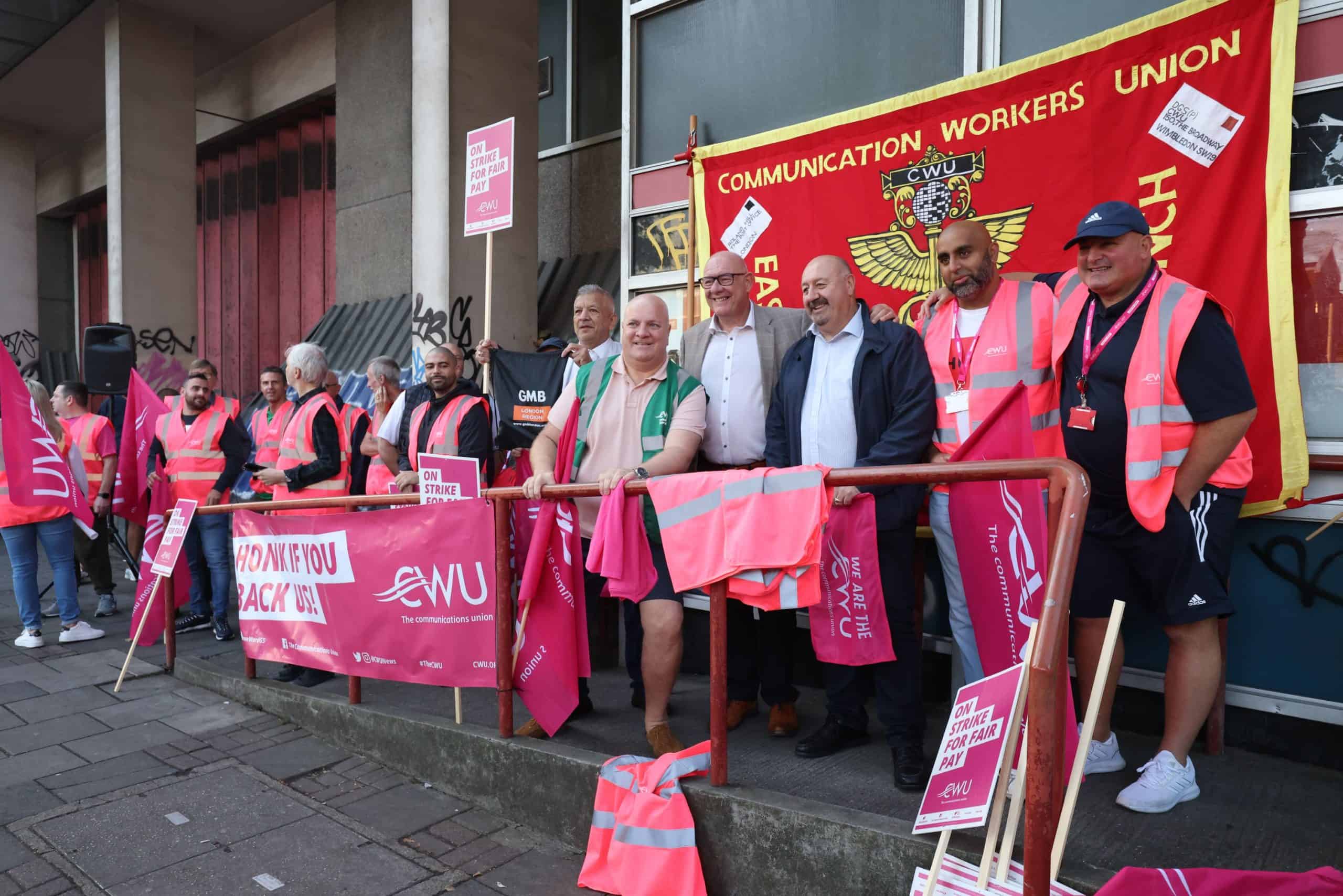 Watch: Postman Pat arrives to support his fellow striking posties and people are loving it