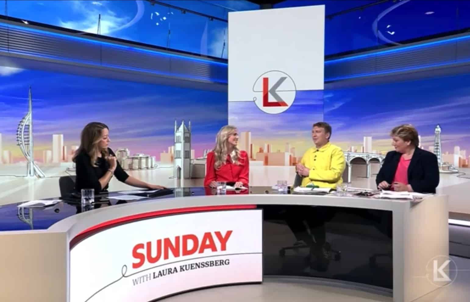 Joe Lycett winds Laura Kuenssberg up by pretending to be a right-wing comedian on her new politics show