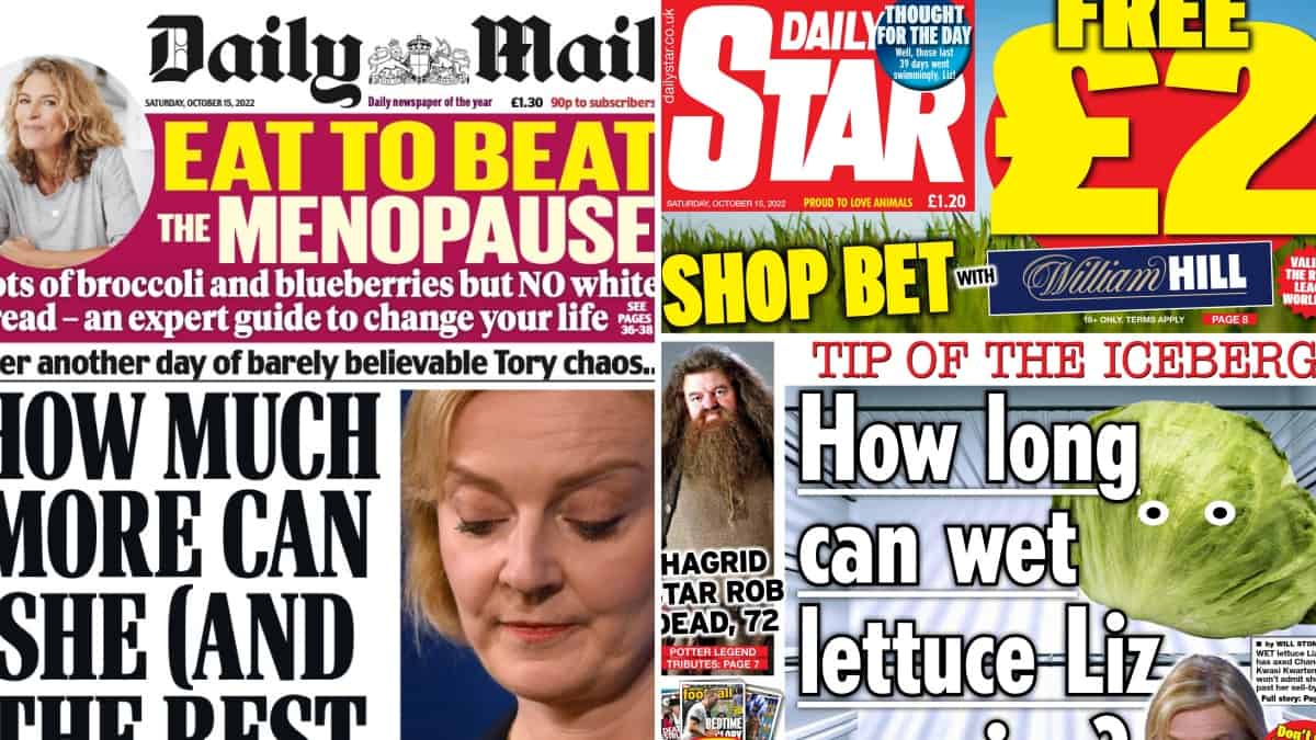 National newspapers react to a ‘day of chaos’ in Downing St